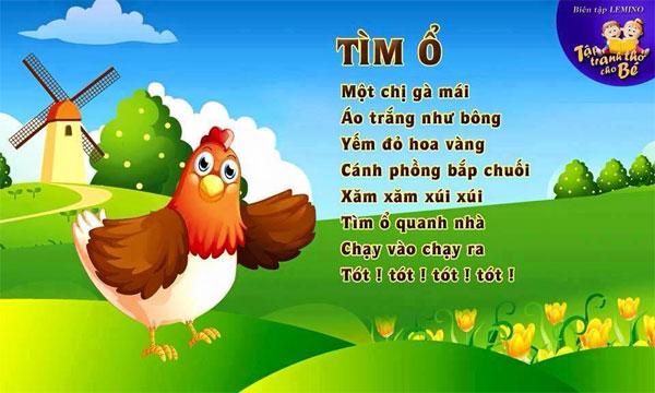 Những bài thơ hay cho bé mẫu giáo từ 1 - 5 tuổi