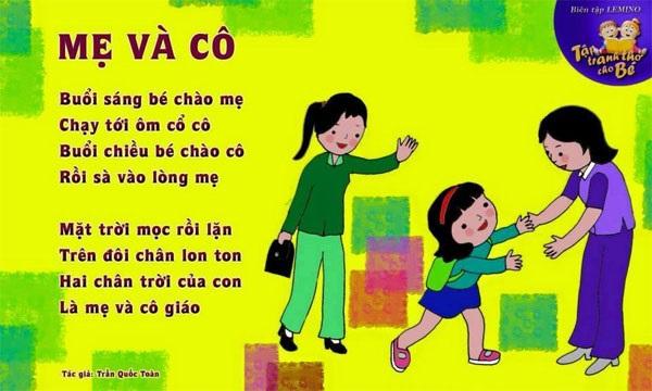 Những bài thơ hay cho bé mẫu giáo từ 1 - 5 tuổi