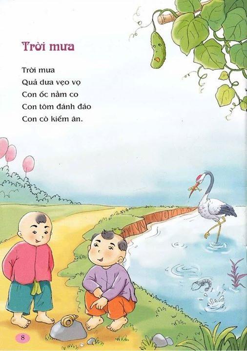 Những bài thơ hay cho bé mẫu giáo từ 1 - 5 tuổi