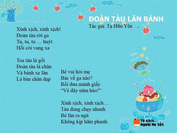 Những bài thơ hay cho bé mẫu giáo từ 1 - 5 tuổi