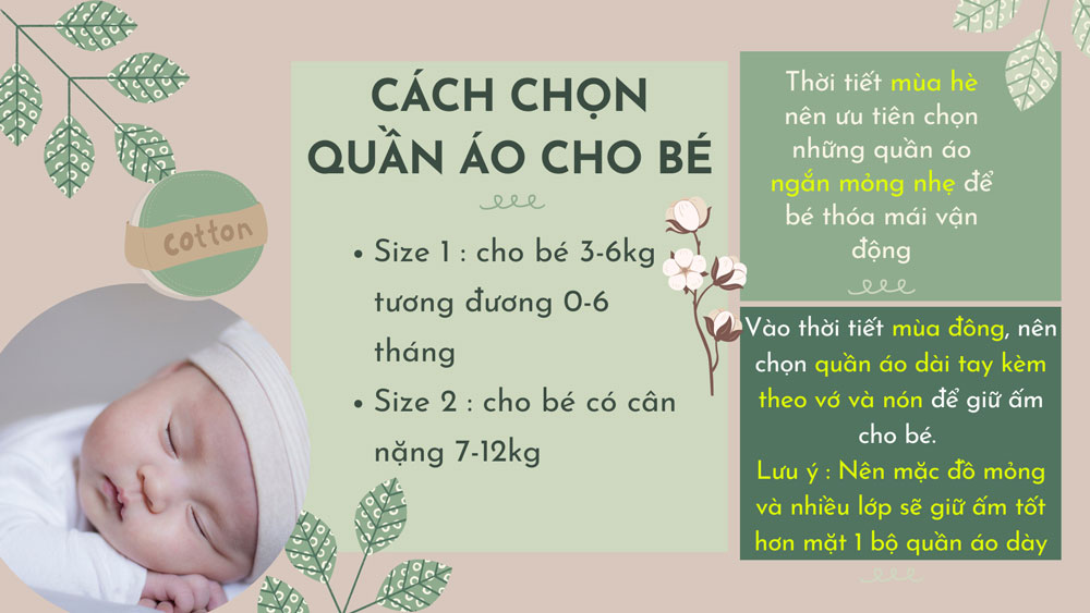 Nguyên tắc lựa chọn quần áo cho bé sơ sinh mẹ cần biết