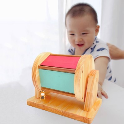 Cầu vồng xoay Montessori - Đồ chơi gỗ phát triển nhận thức