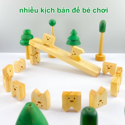 Bộ đồ chơi những bạn răng vui nhộn - đồ chơi rèn luyện tay và mắt