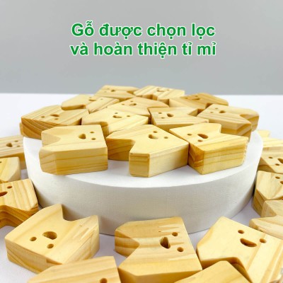 Bộ đồ chơi những bạn răng vui nhộn - đồ chơi rèn luyện tay và mắt