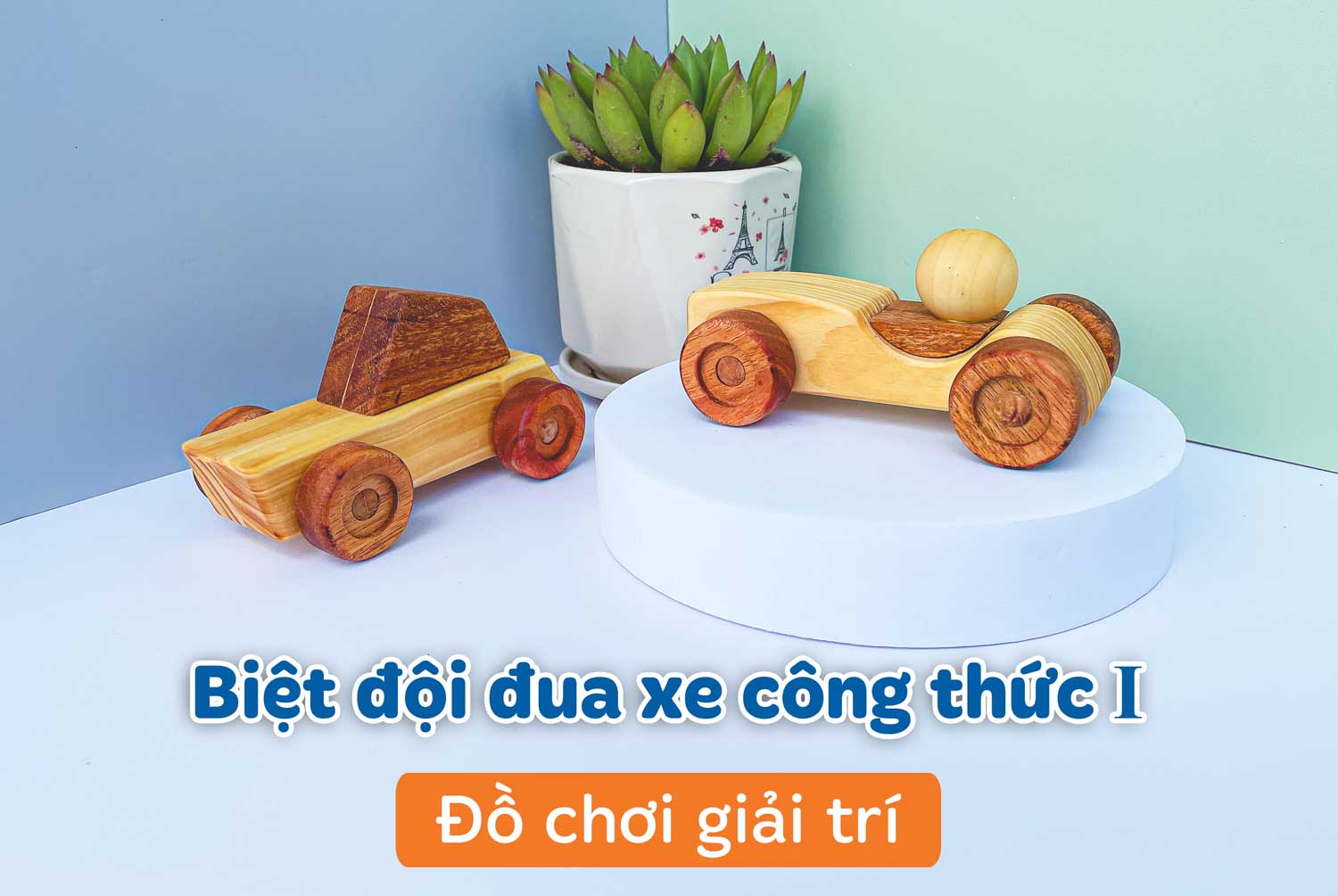 Bộ đồ chơi mô phỏng xe đua - Đồ chơi gỗ mô hình