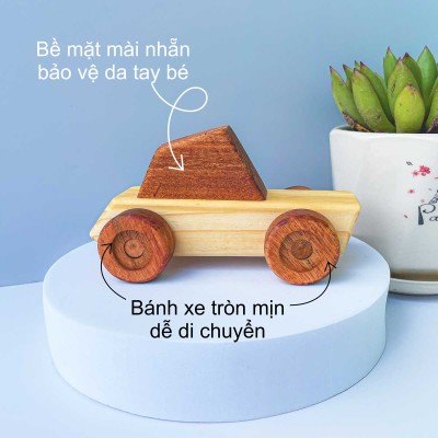 Bộ đồ chơi mô phỏng xe đua - Đồ chơi gỗ mô hình