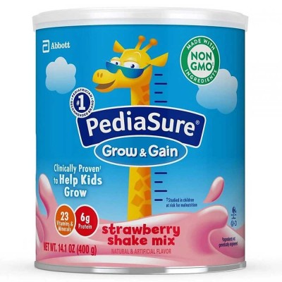 Sữa bột cho bé Pedia Sure Grow & Gain vị dâu 400g (trên 12 tháng)