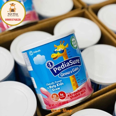 Sữa bột cho bé Pedia Sure Grow & Gain vị dâu 400g (trên 12 tháng)